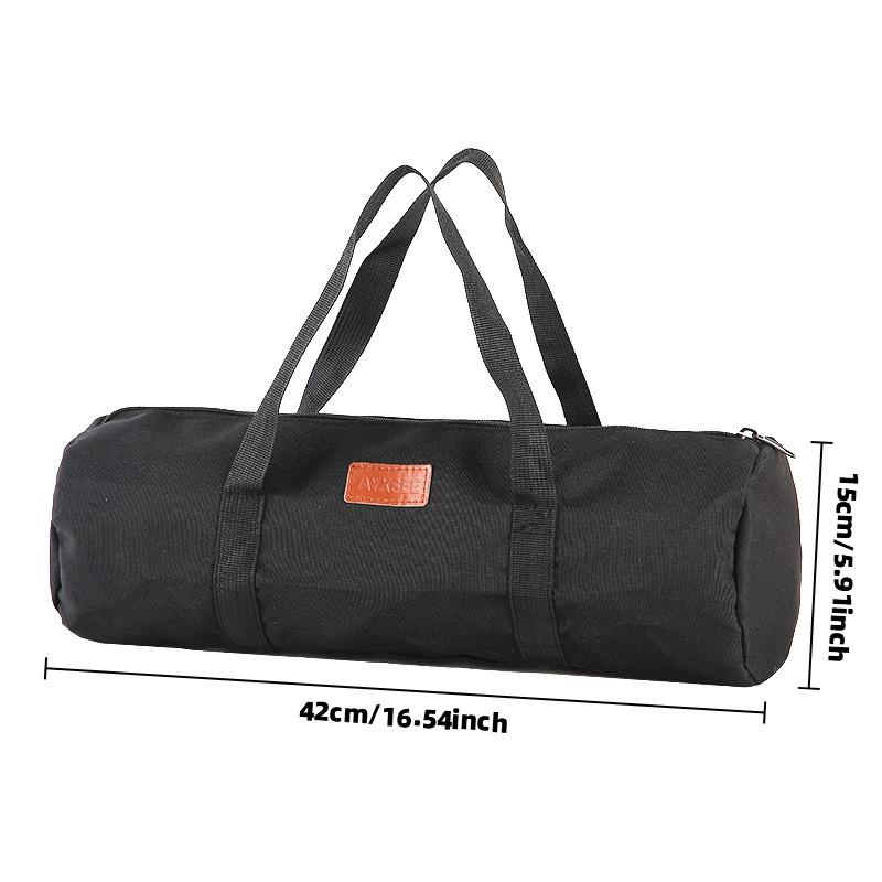 Outdoor Ground Nail Bag Camping Tent Pegs Bag Cylindrical Stake Storage Backpack Portable Miscellaneous Bag Storage Box Toolkit