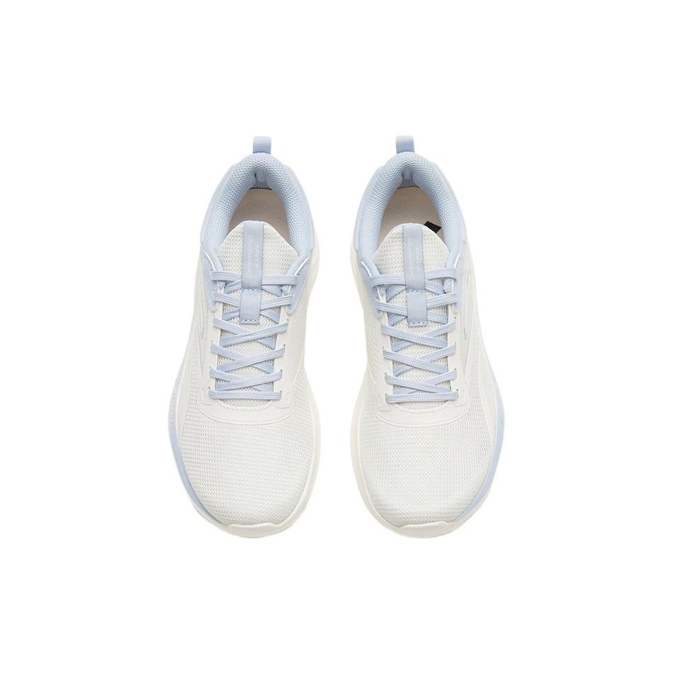 Anta Poison Spike SE Casual Fabric Synthetic Leather Non-Slip Wear-Resistant Breathable Low-Top Running Shoes Women Sneaker White Blue 922315585-1