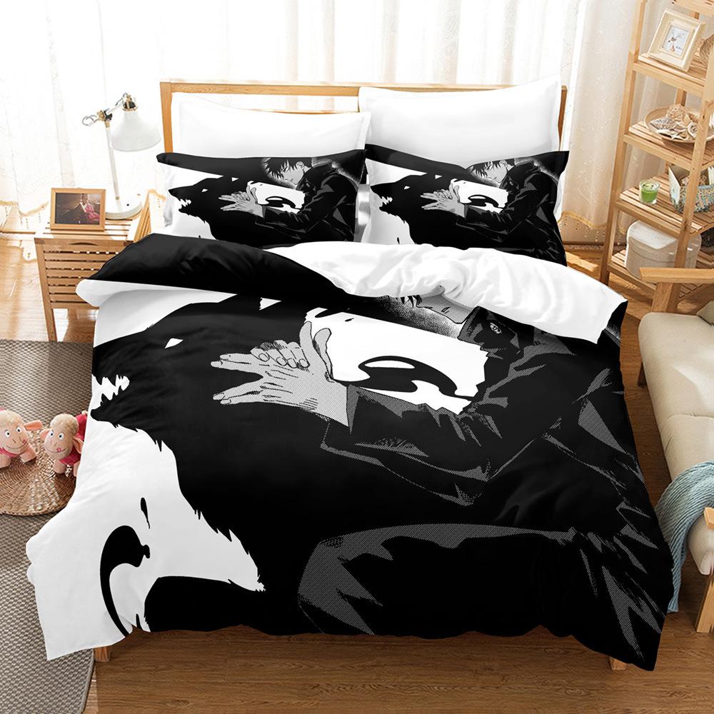 

Three-Piece 3D Digital Printing Quilt Cover Pillowcase Bedding 90 * 200
