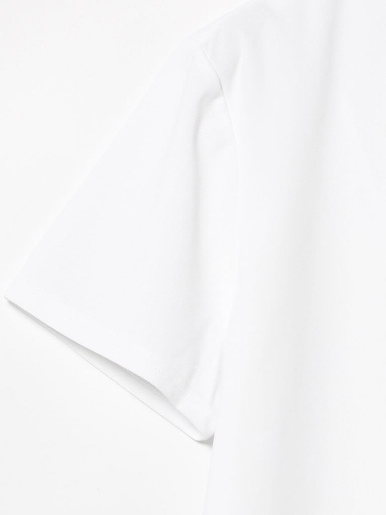 Beams Golf Polo Orange Size 83020086803 S/S Shirt, Label, One-Point Button-Down, Women's, White, M,