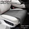 Premium Nappa Leather Car Seat Leg Rest Extension Cushion - Breathable Driver & Passenger Support