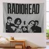 1 Stück Indie Rock Radiohead Wandteppich 2D Polyester Wandbehang Musikband Dekoration für Schlafzimmer Wohnzimmer Musikliebhaber Geschenk