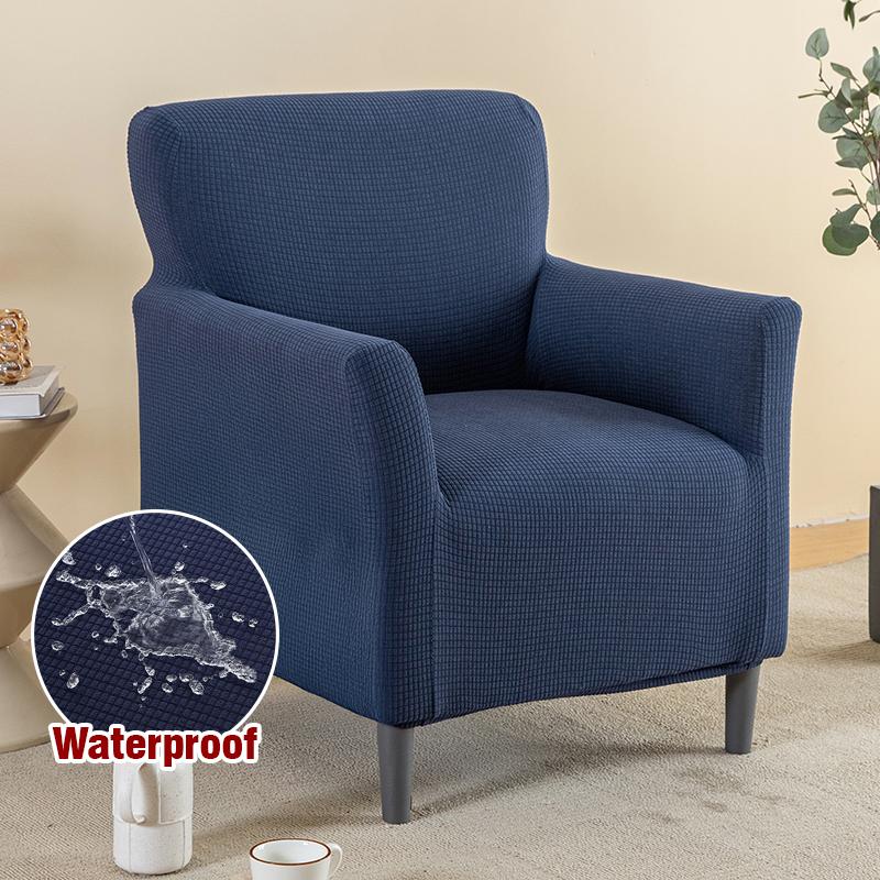 Waterproof Stretch Armchair Cover Sofa Cover for Living Room Thick Soft Chair Cover with Elastic Bottom Couch Cover for Pets Kid