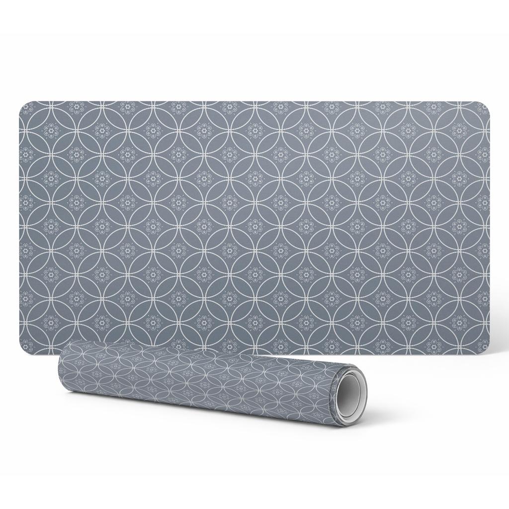 Mata Dekoracyjna Pod Laptopa Na Biurko Geometryczny Wzór Retro 100X50 Cm