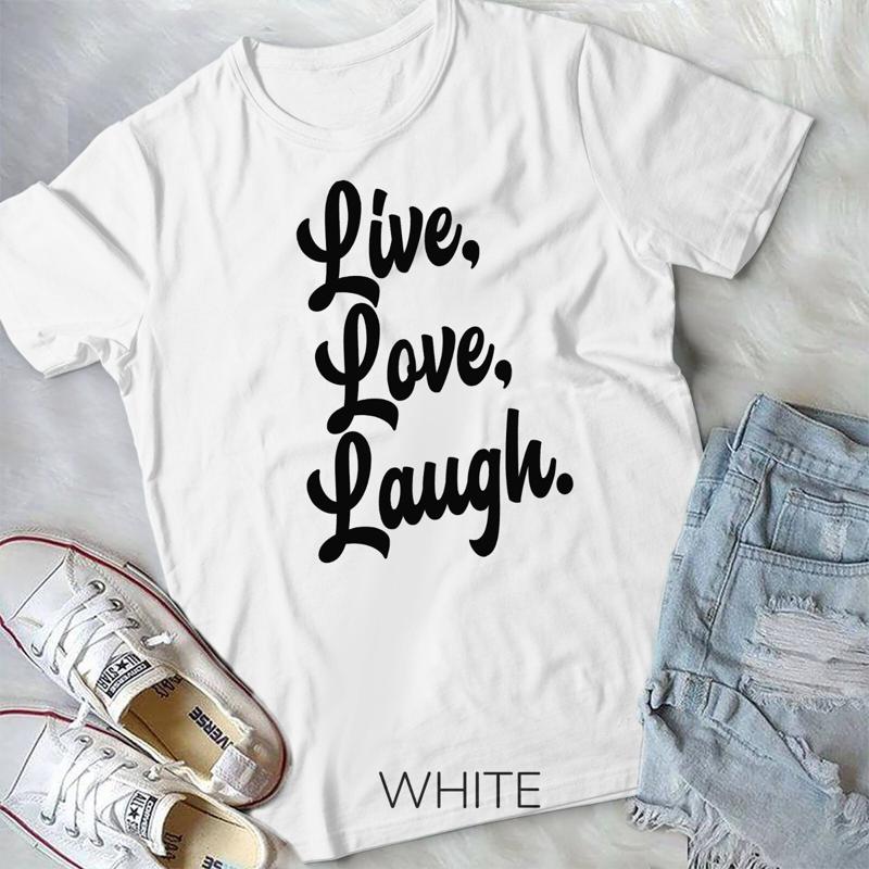 Live Love Laugh Retro Meditation Mindful Positivity Gift T Shirt Unisex T Shirt