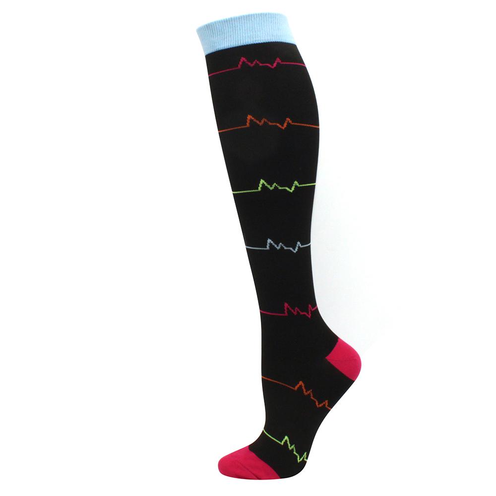 Neue Kompressionsstrümpfe Druck Pflegesocken für Ödeme, Diabetes, Krampfadern, Durchblutung Sportsocken