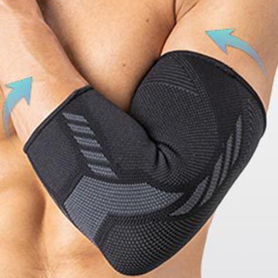 1Pc Elbow Brace Ergonomic Design Compression Shock Absorption High Stretchy Knitting Elbow Protection Not Tight Elastic Gym Sport Arm Sleeve