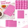 Food Grade Silicone Gummy Candy Mold Set with Multiple Cavities for Chocolate Ice Cubes and Candy Making Flexible Non-Stick Material
