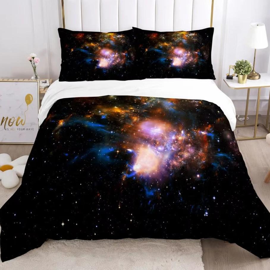 Dreamy Starry Sky Down Comforter Set - Bedding Set - 3-piece Duvet Cover Set