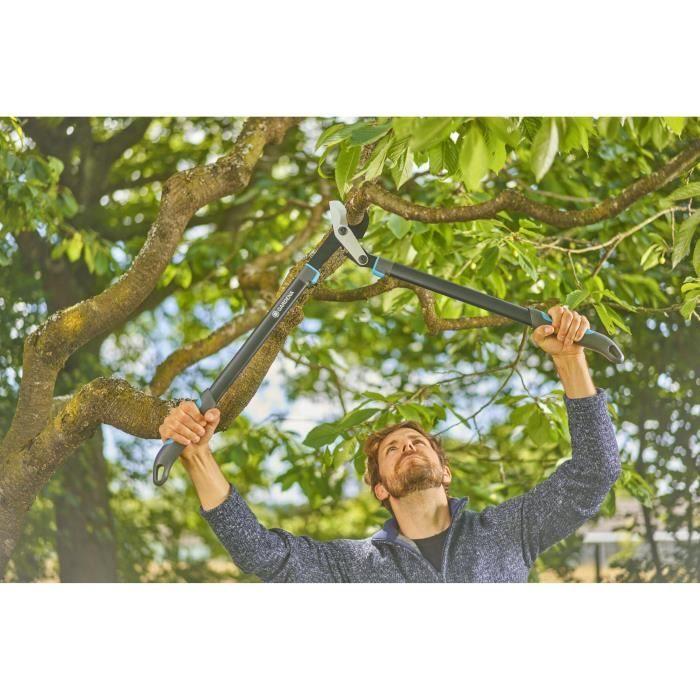 Coupe-branches enclume - gardena - energycut pro l - lames en acier - 50 mm - 1260 g