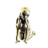 Brass Cupronickel Beauty Action Figures Creative Statuette Figure Kneeling Posture Modeling Desktop Mini Ornament Accessories