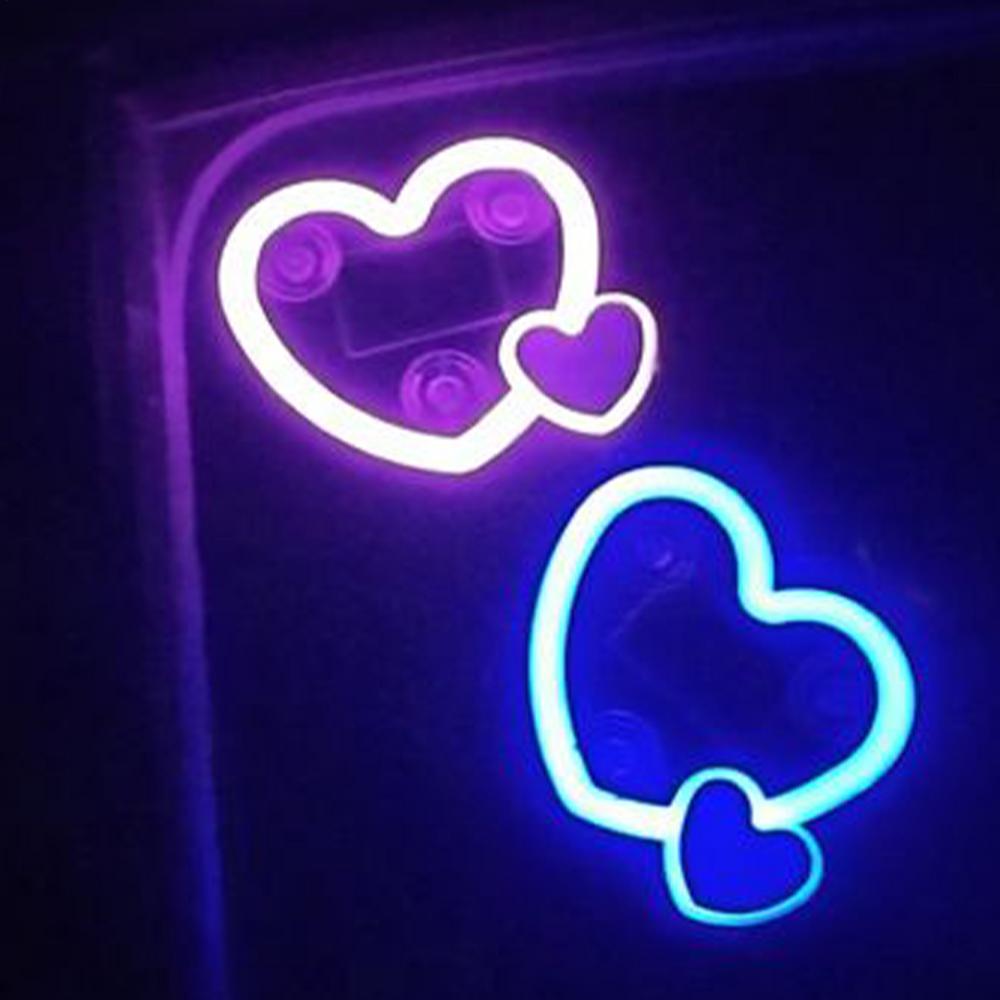 Car LED Lights Suction Cup Love Heart Shape Lamp Solar Powered LED Interior Car Lights for Automotive Vehicle Sedan Truck Travel