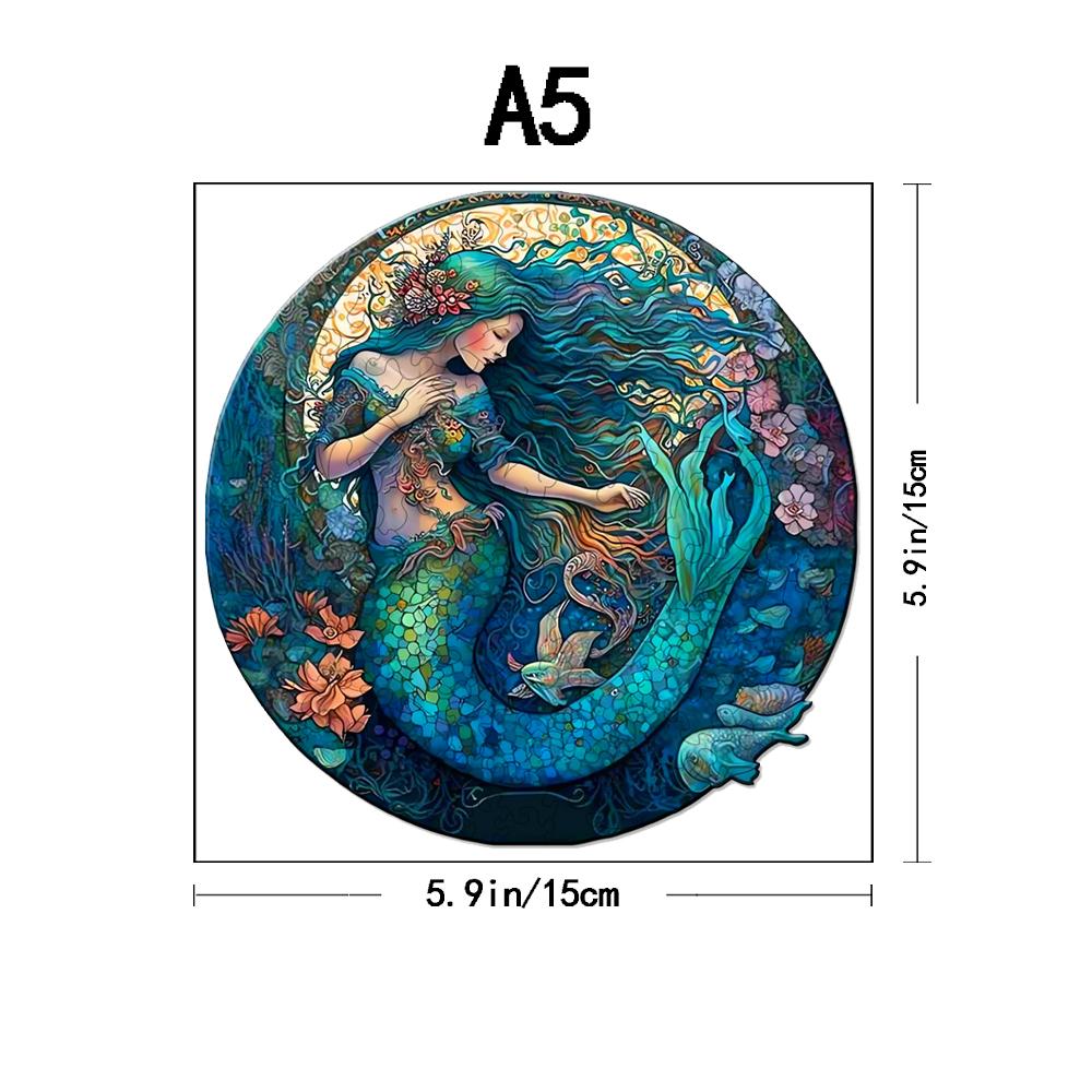 Wooden Puzzle - Colorful Succulent - Adult and Children's Wooden Puzzle - Unique Shaped Animal Wooden Puzzle - Adult Jigsaw