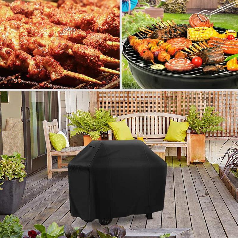 BBQ Grill Cover Barbeque Waterproof Anti-Dust Weber Heavy Duty Charbroil Outdoor BBQ Cover Rain Protective Barbecue Cover 3 Size