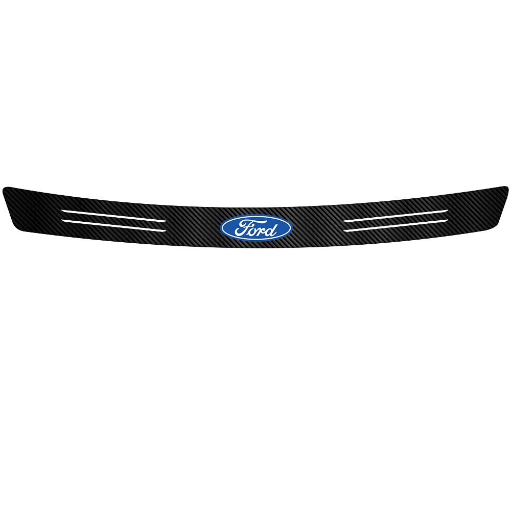 1Pcs Car Carbon Fiber Trunk Load Edges Badge Decoration Sticker For Ford Fiesta Mondeo Fusion Explorer Escape Shelby Edge Taurus