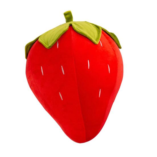 Клубничная плюшевая подушка для детей, супер мягкая игрушка в виде фруктов, милая подушка для сиденья, которую можно стирать, рождественская S красный