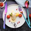410 Stainless Steel Tableware Set 20-piece Set Knife  Fork  Spoon Tableware Gold YSH-46-20PS