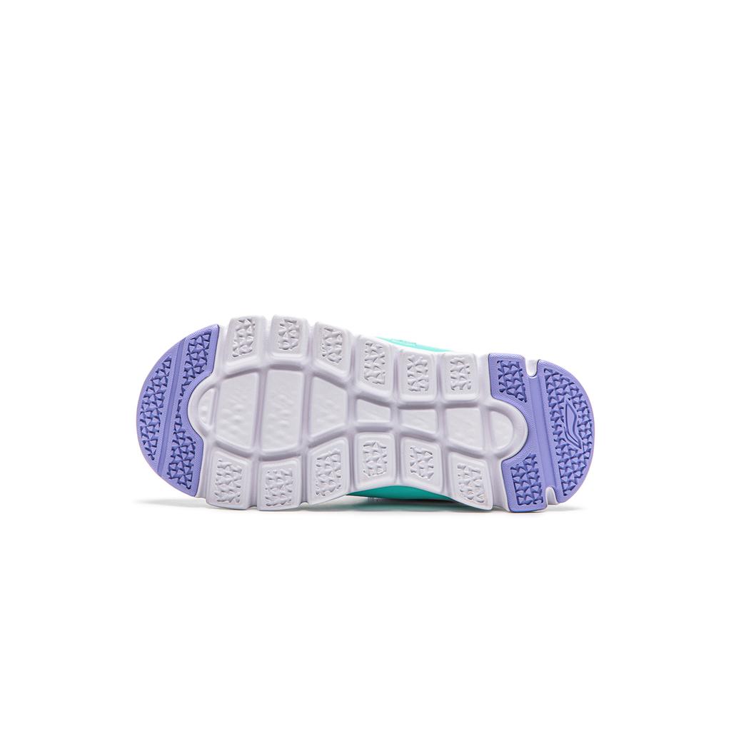 Li Ning Kids Sports Lifestyle Soft Comfortable Casual Shoes Kids Casual Shoes Standard-White Fluorescent-Jade-Green Light-Purple YKNU090-18