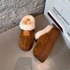 Leather Foam Bottom Snow Boots Women's 2025 Winter New Thermal Cotton Shoes Covered with Ancient Boots Tide