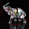 Handicraft Desktop Crystal Ornaments Living Room Cute Crystal Elephant Statue Mini Animal Statue Baby Elephant Ornaments