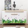 SK7201 Green Plant Skirting Board Bedroom Living Room Cabinet Entrance Hall Store Glass Window Door Cabinet Decoration Wall Sticker