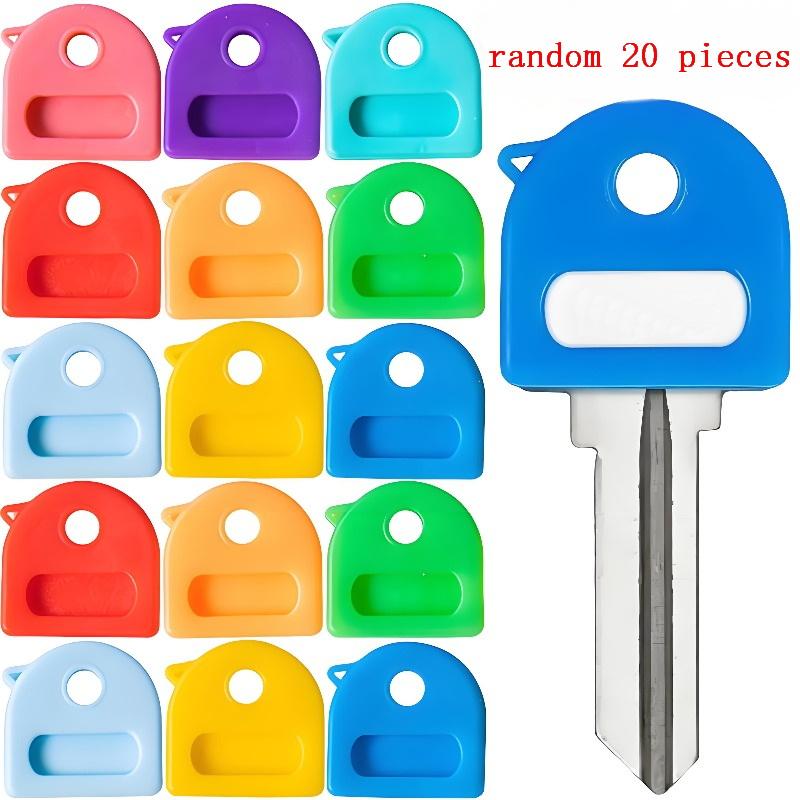 

20Pcs Elastic Key Identifiers Protector Key Toppers Cover Soft Rubber Colored Key Caps Covers Diy Accessories onesize