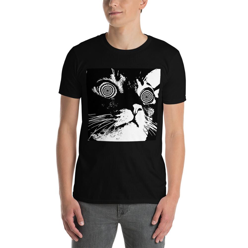 

Spiral Eyes Cat Gothic Goth Punk Emo Short-Sleeve Unisex T-Shirt M