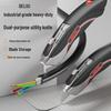 Delixi 3363 Heavy-Duty Folding Utility Knife for Electricians, Cable Stripping & Wallpaper Cutting