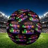 Game Rainbow Friends Print Size 5 Soccer Ball, PU Wear Resistant Football for Match Training and Daily Practice, Birthday Gift for Soccer Fans