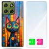 Etui Do Motorola Edge 70 Obudowa Foto Case Plecki Grafika Kotek + Szkło