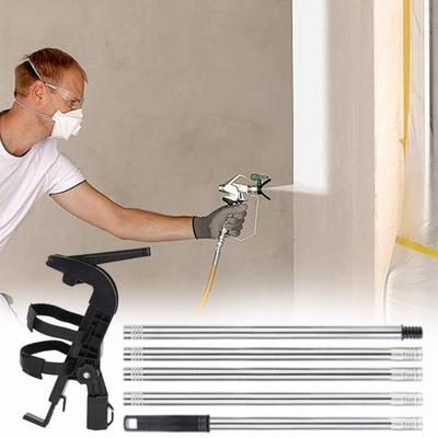 Verlängerungsstange zum Malen Verstellbarer Winkel Verlängerungsstangenadapter Staubwedel mit Teleskopstiel für Innenanstrich