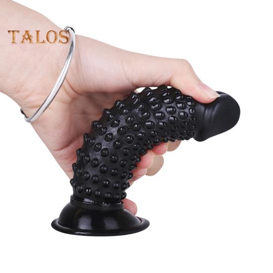 Anal Plug Strong Suction Cup Dildo Soft And Sensual Simulation Bump Design Penis Thrusting Sex Dildo Female Supply