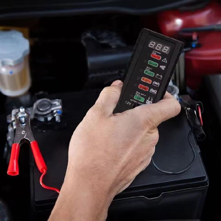 Heavy Duty Car Battery Load Tester 1000A Cranking Simulation Shock Resistant ABS Housing Clear LCD Display for Mechanic