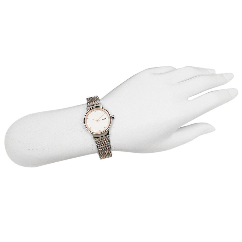 Skagen Women's Watch SKW2699 in Silver/Rose Gold/White [Parallel Import]