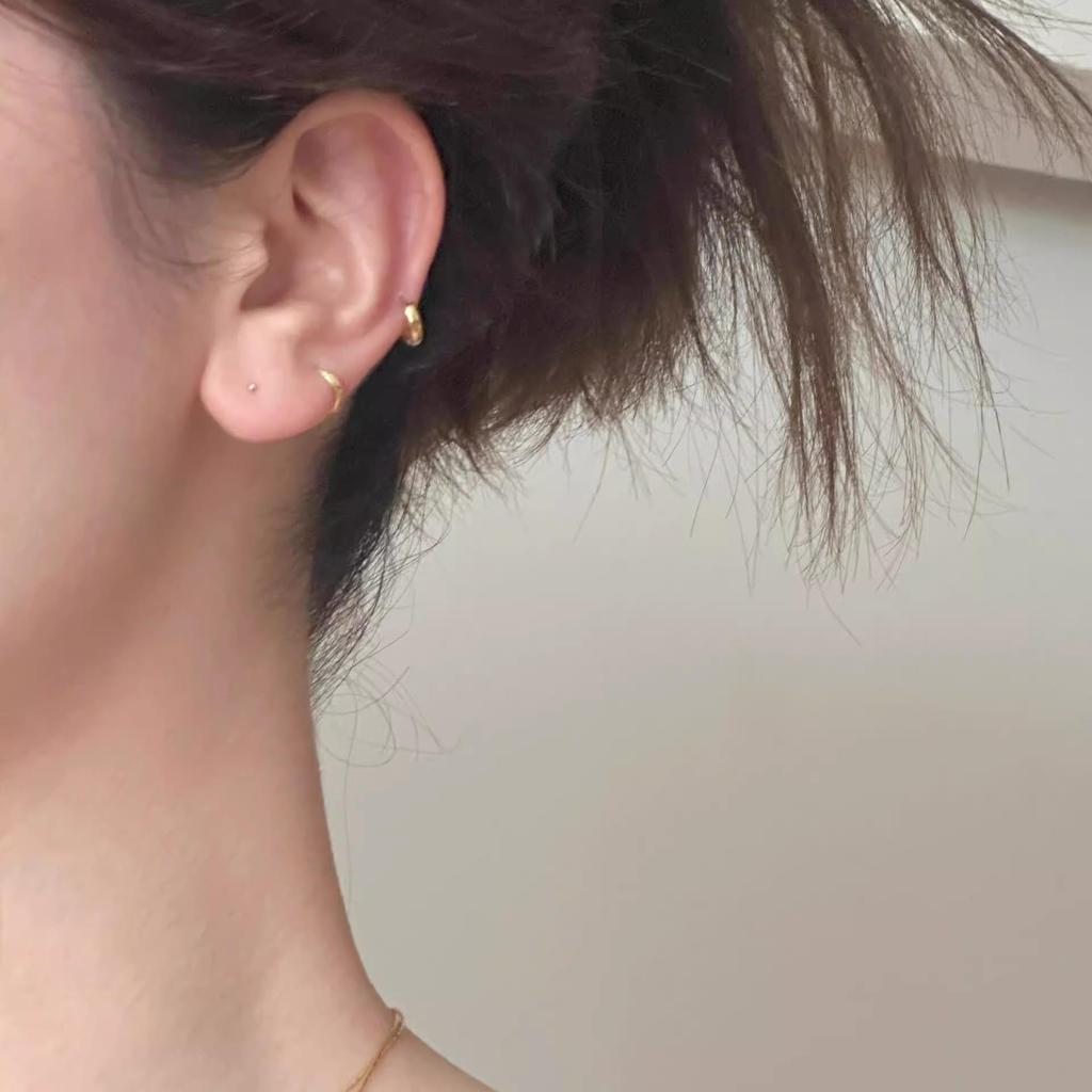 925 Silver Needle Mini Hoop Earrings for Women's Ear Piercing - Simple, High-End Cartilage Hoops for Everyday Wear