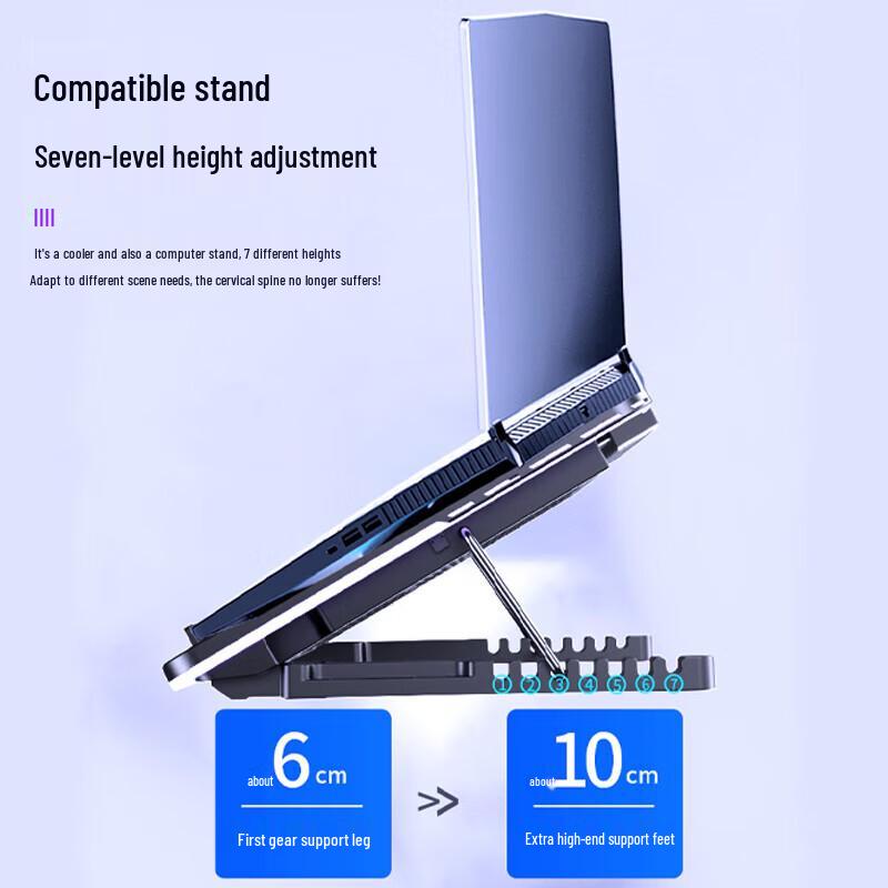 Lenovo E-Power RGB Laptop Cooler Stand with Powerful Fan