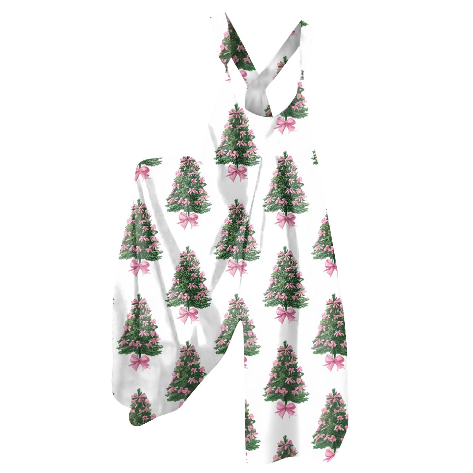 

Женский летний комбинезон с цветочным принтом в винтажном стиле (Нерегулируемые ремни) M