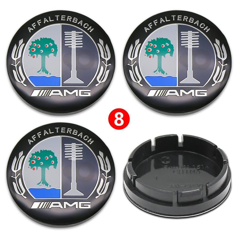 4pcs 56mm 60mm 75mm Car Wheel Center Logo Hub Cap For Mercedes Benz AMG Apple Tree W211 W205 W213 W203 C218 A207 CLA CLS E Class