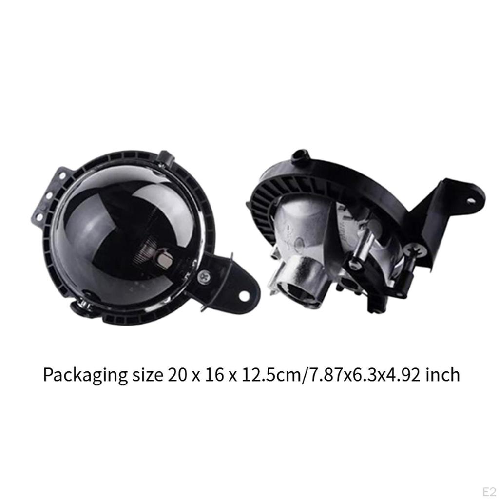 2 Pieces Front Fog Lights Replaces 63172751295, 51112751295, 2751295 Black Smoked Lens Cover Spare