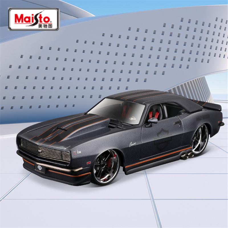Maisto 1:24 Chevrolet Camaro Z/28 1968 Alloy Sports Car Model Diecasts Metal Racing Vehicles Car Model Simulation Kids Toys Gift