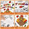 Happy Thanksgiving Coloring Poster-Thanksgiving Coloring Tablecloth for Kids - 72 x 30 Inches, Giant Thanksgivings Paper Table Cloth Cover Crafts