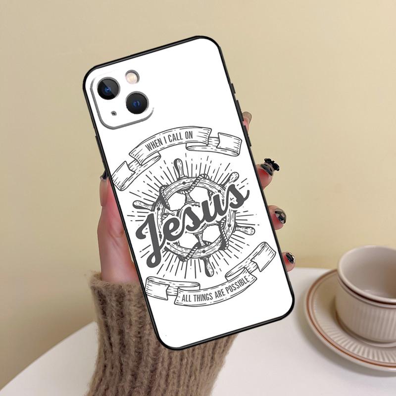 

Faith Christian Jesus Phone Case For iPhone 15 Pro Max 11 12 13 14 16 17 Pro Max mini Plus 16e 17 Air Cover Funda iPhone 16 Pro