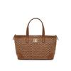 Daks Brown Dd Logo Leather Tote Bag Dcba6e080w2