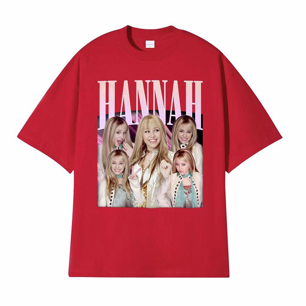 

Retro Hannah Montana Aesthetic Graphic T Shirts Unisex Women Harajuku Hip Hop Streetwear Tshirt Cotton Casual Short Sleeve T Shirt 3XL