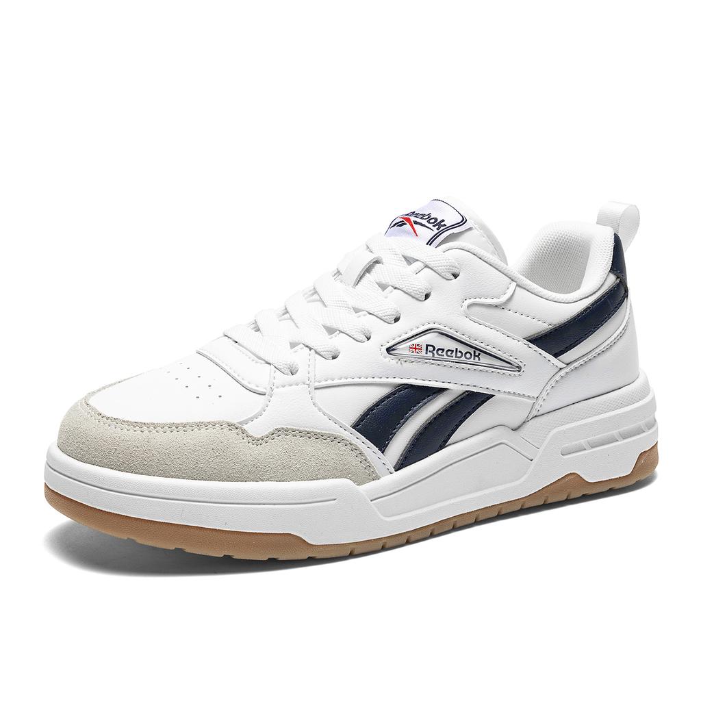 Reebok Slip Resistant Abrasion Resistant Low top Skateboard Shoes Men's White Black 26M1321MJ01FMC