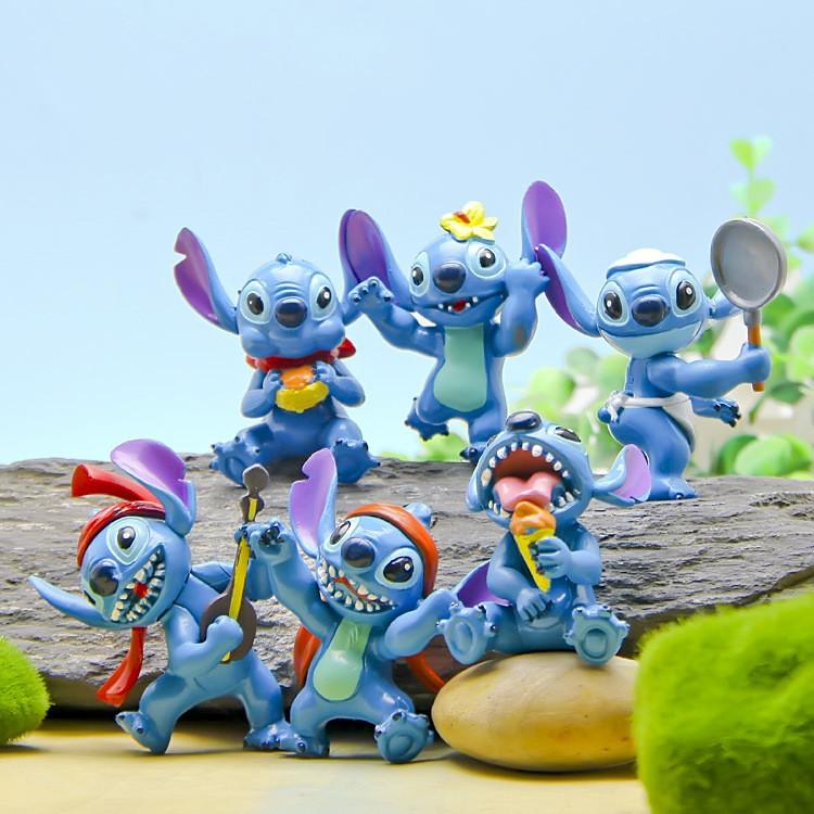 Dancing Singing Stitch Ice Cream Food And Music Theme Mini Model Set Decoration