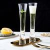 Ereganto Champagnergläser Glitzernde Flöten Klare Tassen Sekt Tulpe Cocktail für Bar Party Geschenk Hochzeit Sektgläser