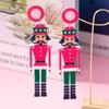 Nutcracker Soldier Acrylic Earrings - Festive, Fashionable, Versatile Women's Jewelry 
