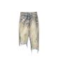 Camper Lab Distorted Denim Skirt Sand-Black