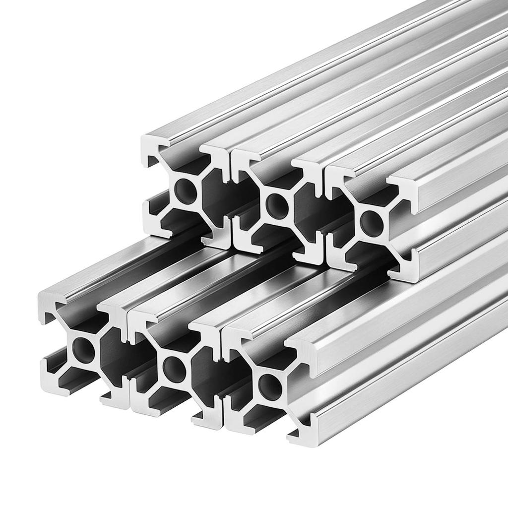 VEVOR 6PCS 2020 Aluminum Extrusion Profile, 78.74 Inch 2000 mm, T Slot European Standard Anodized Linear Rail, High-Strength Extruded Aluminum Rail